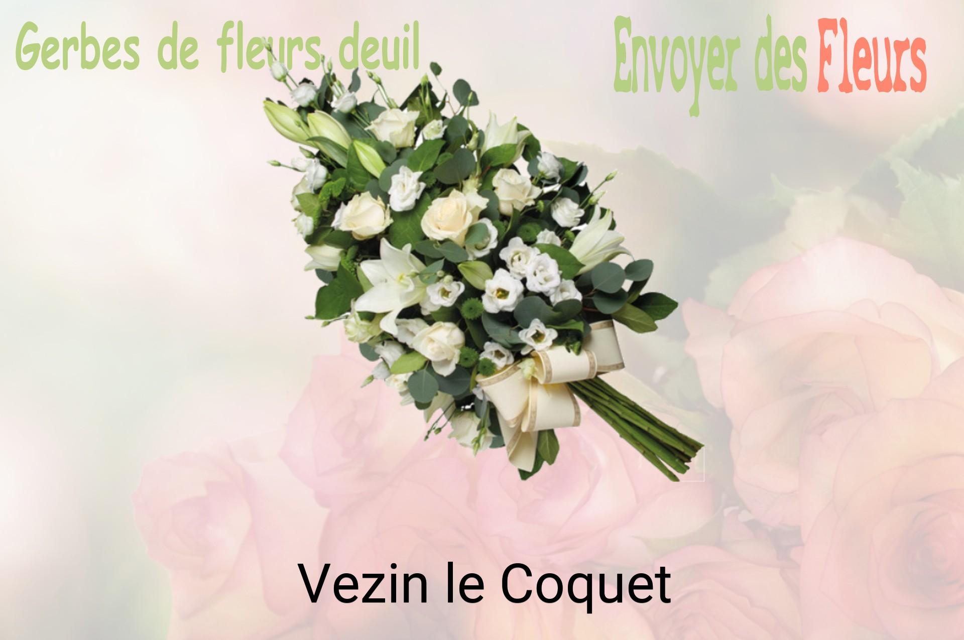 Gerbe de fleurs de deuil livrée à Vezin-le-Coquet